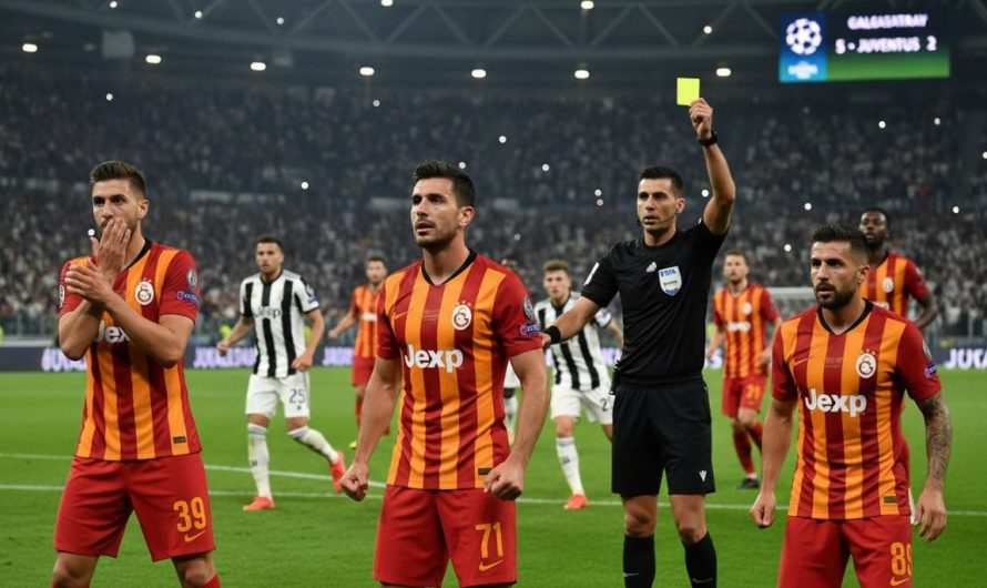 Galatasaray’da Dört Oyuncu Kart Tehlikesiyle Yüz Yüze: Juventus Maçı Öncesi Endişeler