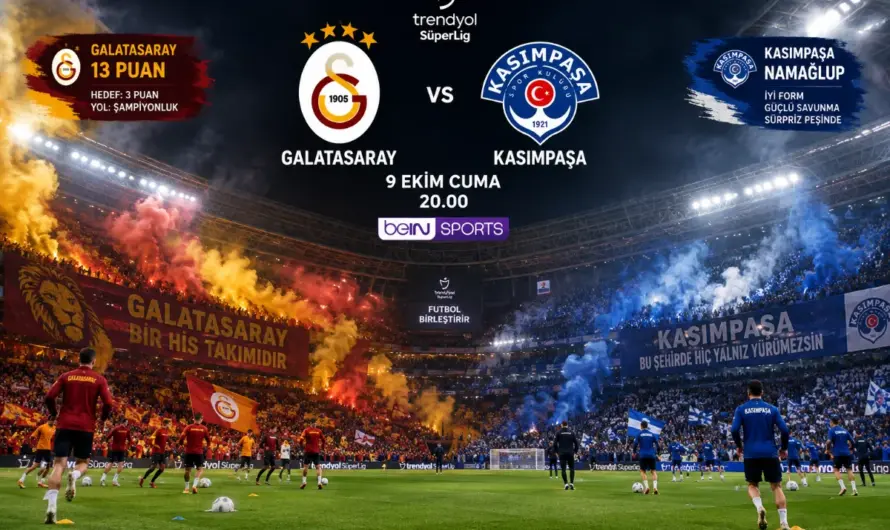 Galatasaray Kasımpaşa Mücadelesi: Maç Saati, Yayın Bilgileri ve Kadro Detayları